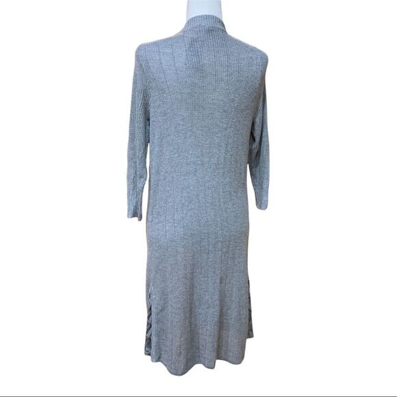 NWT Torrid longline cardigan sweater gray Sz 10 NEW - Picture 7 of 11